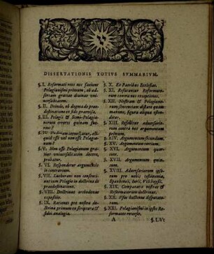 Dissertationis Totius Summarium.