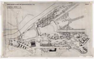 Bundesgartenschau 1955, Kassel: Lageplan Gesamtgebiet