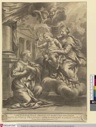 SANCTAE MARTINAE VIRGINIS ET MARTYRIS IMAGINEM