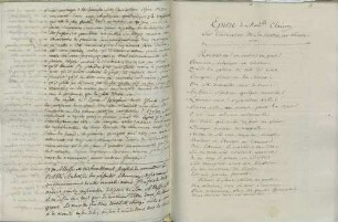 Brief an Mlle Clairon und weitere literarische Texte.