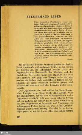 Steuermann Leben
