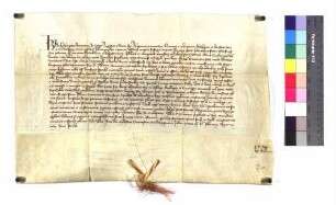 König Karl bestätigt dem Abt und Konvent von Bebenhausen ihre sämtlichen Privilegien besonders auch in Bezug auf ihre Güter und Rechte in Esslingen, Reutlingen und Tuttlingen.