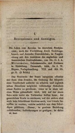 Jahrbücher der gesammten deutschen juristischen Literatur. 26. 1835