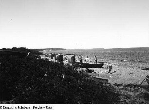 Börgerende-Rethwisch. Strand Börgerende mit Badegästen