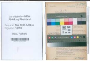 Entnazifizierung Richard Rost , geb. 00.00.0000 (Staedt.Angestellter)