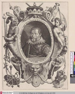 Iohannes Georgus D.G. Dux Saxoniae/ Landgravius Thuringae/ Marchio Misniae/ Sac: Roman: Imp: Archimar.