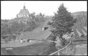 Oberneuschönberg. Blick zur Kirche