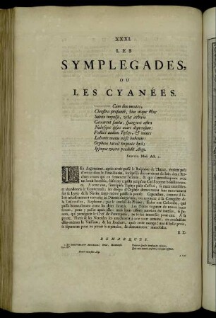 XXXI. Les Symplegades, Ou Les Cyanées