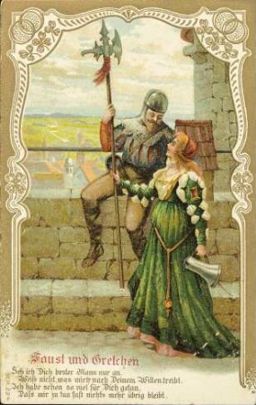 Faust und Gretchen - Seh ich Dich bester Mann [...]