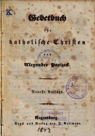 Gebetbuch für katholische Christen