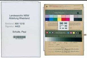 Entnazifizierung Paul Schulte , geb. 21.04.1901 (Landwirt)