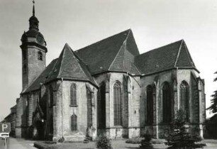 Torgau. Marienkirche. Ende 14./Anfang 16. Jh. Ansicht von Südost