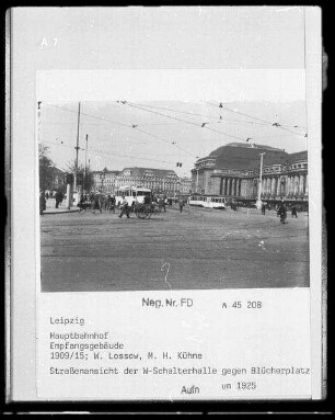 Leipzig, Hauptbahnhof, Empfangsgebäude, westliche Schalterhalle