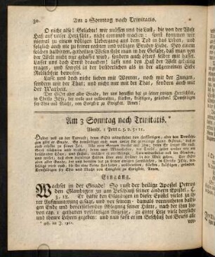 30-39, XXXV. Am 3. Sonnt. nach Trin.