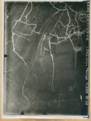 Foto des Geländes um und nördlich von Massiges (Luftbild)