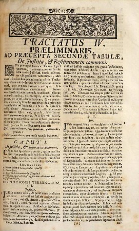 Theologiae Moralis Super Decalogum Tomus ..., 2. Ad Praecepta Secundae Tabulae; Continens III. Partes, Seu Tractatus, I. De Justitia ...