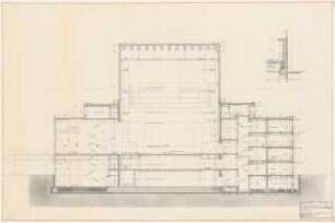 Schauspielhaus, Wuppertal: Querschnitt 1:50