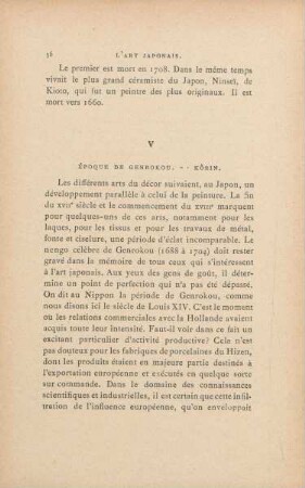 V. Époque de Genrokou. - Kôrin