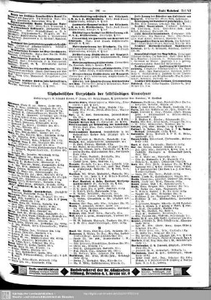 Einwohnerverzeichnis : Alphabetisches Verzeichnis der selbständigen Einwohner