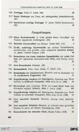 Ausgrabungen (Nr. 773-805)