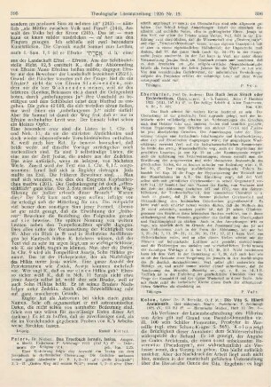 396 [Rezension] Eberharter, Andreas, Das Buch Jesus Sirach oder Ecclesiasticus