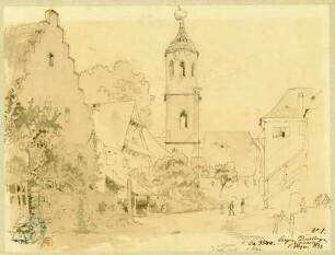 Denzlingen Straße in Richtung St. Georgskapelle