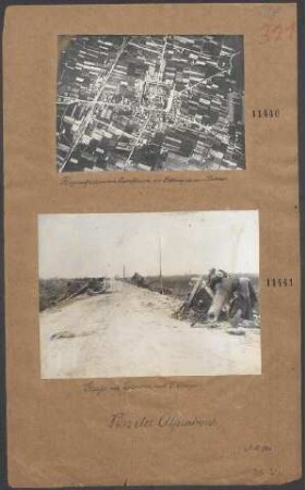 Luftangriff auf Neapel. Der Hafen von Neapel im Hintergründe der Vesuv