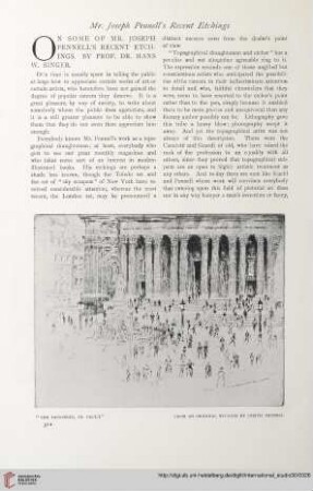 30.1906/07 (1907) = Nr. 120: On some of Mr. Joseph Pennell's recent etchings