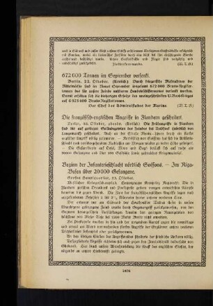 Die französisch=englischen Angriffe in Flandern gescheitert.