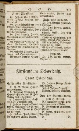 Fürstenthum Schweidnitz. - Fürstenthum Wohlau.