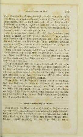 14. Staatsverfassung in Rom