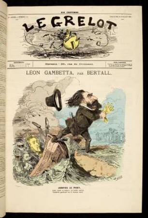 Léon Gambetta, par Bertall