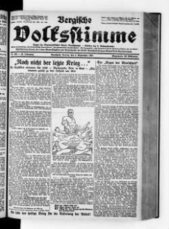 Bergische Volksstimme. 1917-1932