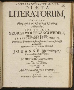 Diaeta Literatorum