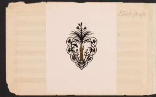 Albumeintrag Luise Hensel (Scherenschnitt)