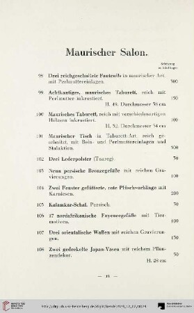 Maurischer Salon (Nr. 98-133)