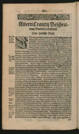 Alberti Crantzii Beschreibung Wendischer Geschicht. Das Zwölffte Buch.