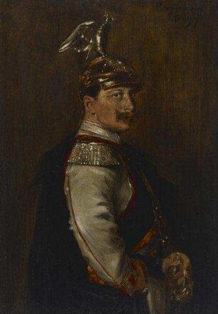 Seine Majestät Kaiser Wilhelm II. in Kürasieruniform