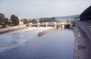Esslingen, Wehranlage, flussaufwärts
