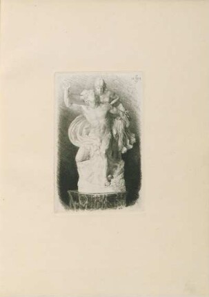 Tafel: Mercur und Psyche. Marmorgruppe