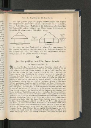 Zur Vorgeschichte des Elbe=Trave=Kanals.