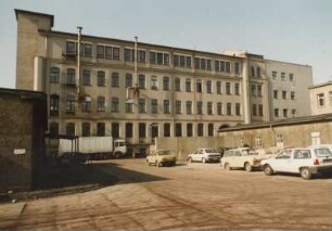 Dresden-Friedrichstadt, Hamburger Straße 19. Schreibmaschinen-Werk Seidel & Naumann. Außen- und Innenaufnahmen, aufgenommen 1992