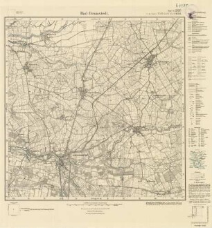2025 (alte Nr.: 656) Bad Bramstedt, Meßtischblatt (4cm - Karte)