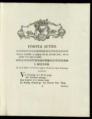 Första Acten.