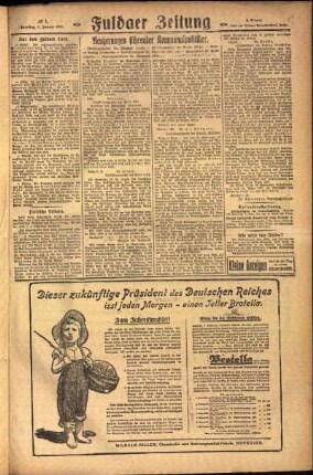 Zweite Ausgabe vom Samstag, den 01. Januar 1927.