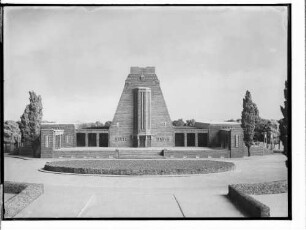 Krematorium Ohlsdorf (Hamburg-Ohlsdorf): Gebäude-Ansicht : Modell : SchumacherWV Nr. 280