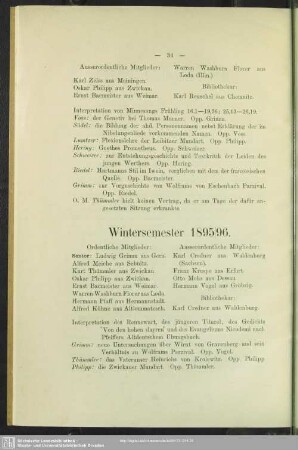 Wintersemester 1895/96