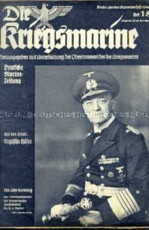 Illustrierte Halbmonatszeitschrift "Die Kriegsmarine" mit einer Bilanz des Seekrieges gegen Großbritannien