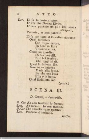 Atto Primo: Scena III.
