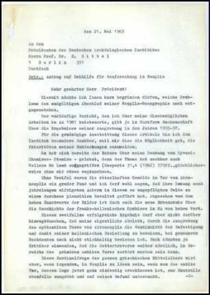 W. Schaefer an K. Bittel